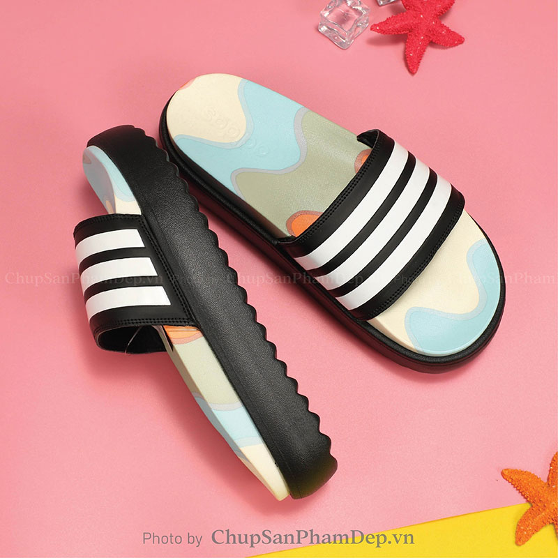 Dép 3D Loang Màu Adidas Cao Cấp Hot Trend