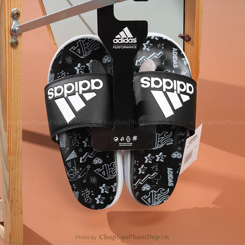 Dép Adidas 3D Đế Họa Tiết Bắt Mắt Siêu Hot