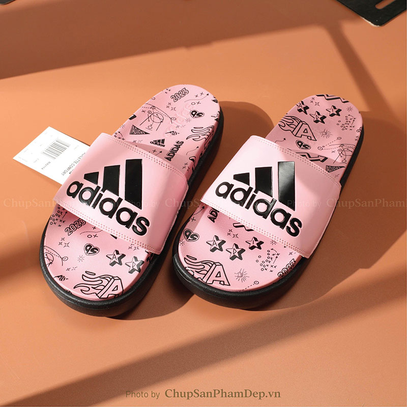 Dép Adidas 3D Đế Họa Tiết Bắt Mắt Siêu Hot