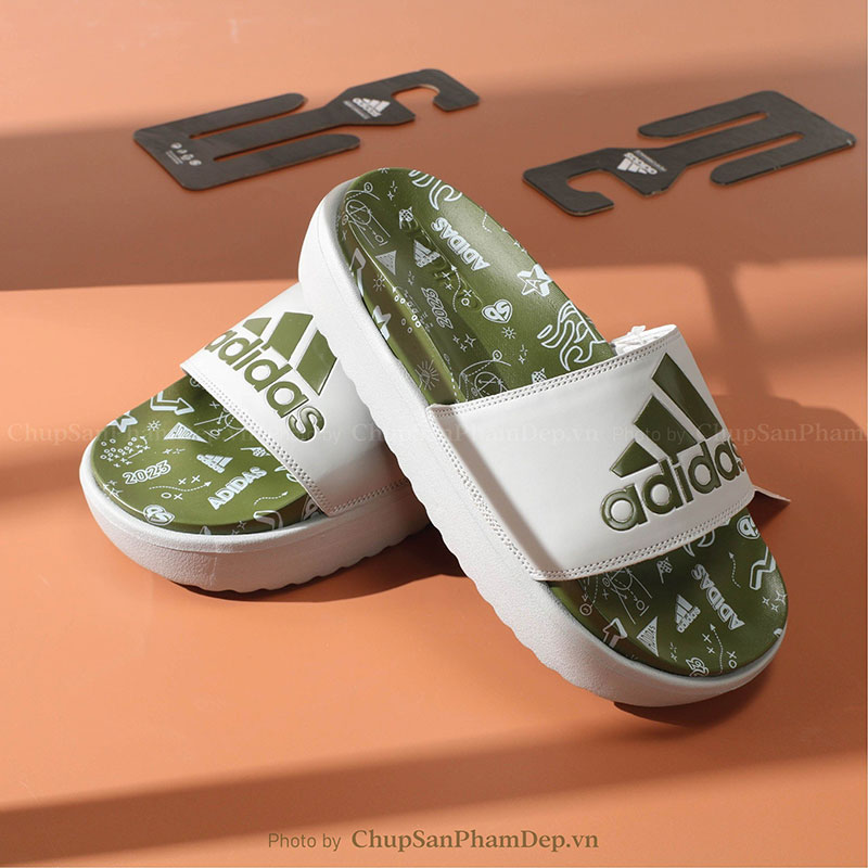 Dép Adidas 3D Đế Họa Tiết Bắt Mắt Siêu Hot