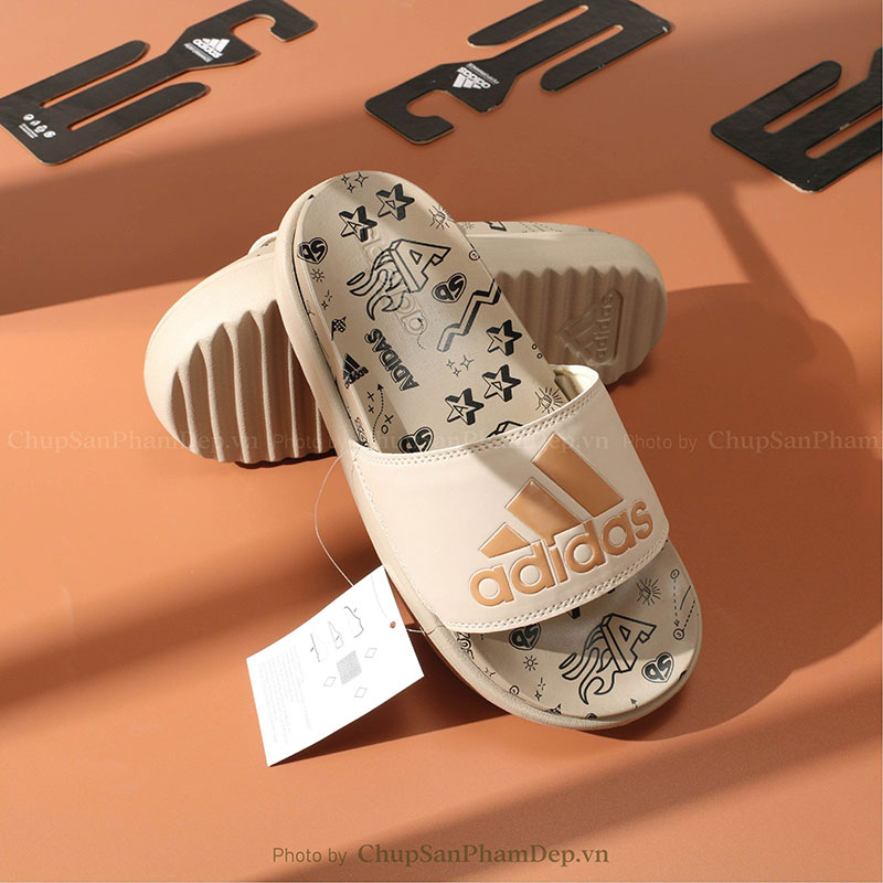 Dép Adidas 3D Đế Họa Tiết Bắt Mắt Siêu Hot