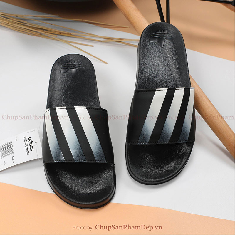 Dép Adidas Phối Màu Sọc Loang Hot Trend