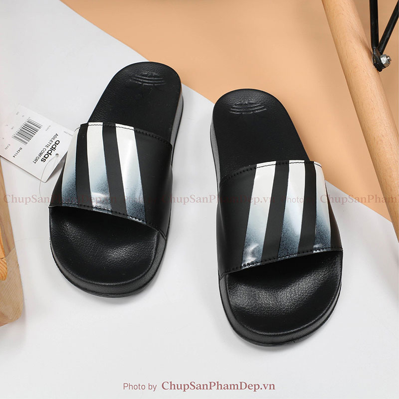 Dép Adidas Phối Màu Sọc Loang Hot Trend