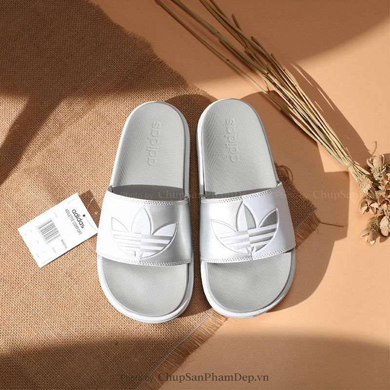 Dép Adidas Platform Phối Màu Logo Cao Cấp