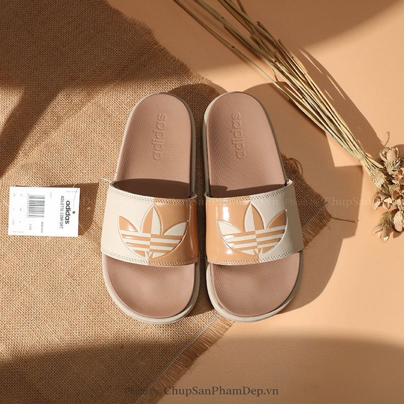 Dép Adidas Platform Phối Màu Logo Cao Cấp