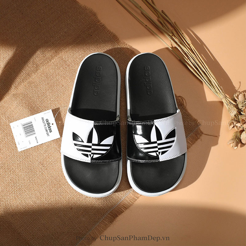 Dép Adidas Platform Phối Màu Logo Cao Cấp