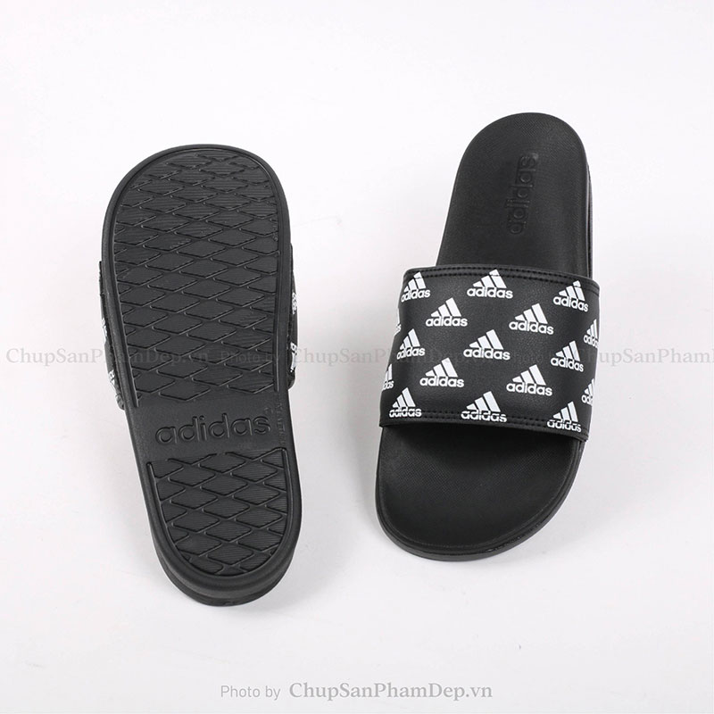 Dép Adidas Plus Logo Trắng Cá Tính