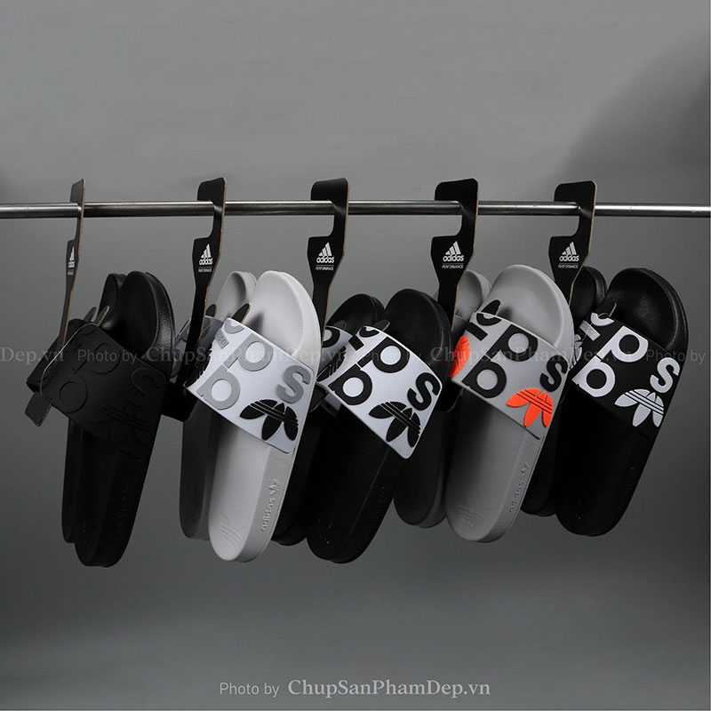 Dép Adidas Quai Ngang Chữ Thời Trang 