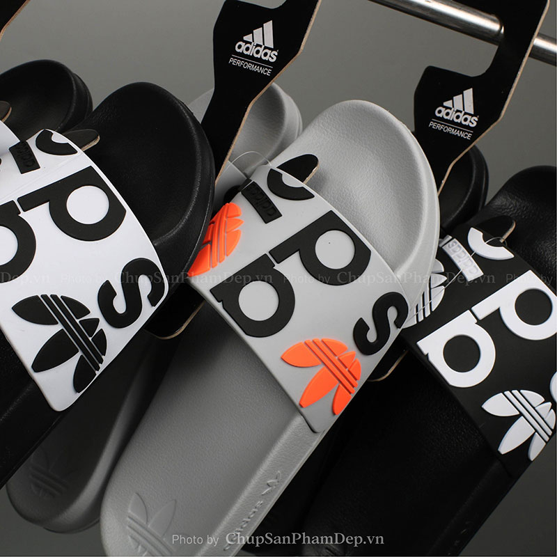 Dép Adidas Quai Ngang Chữ Thời Trang 