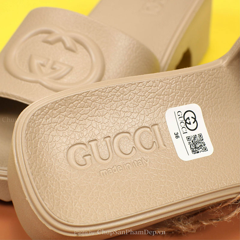 Dép Đúc Gucci 6P Logo Quai Ngang Sang Trọng