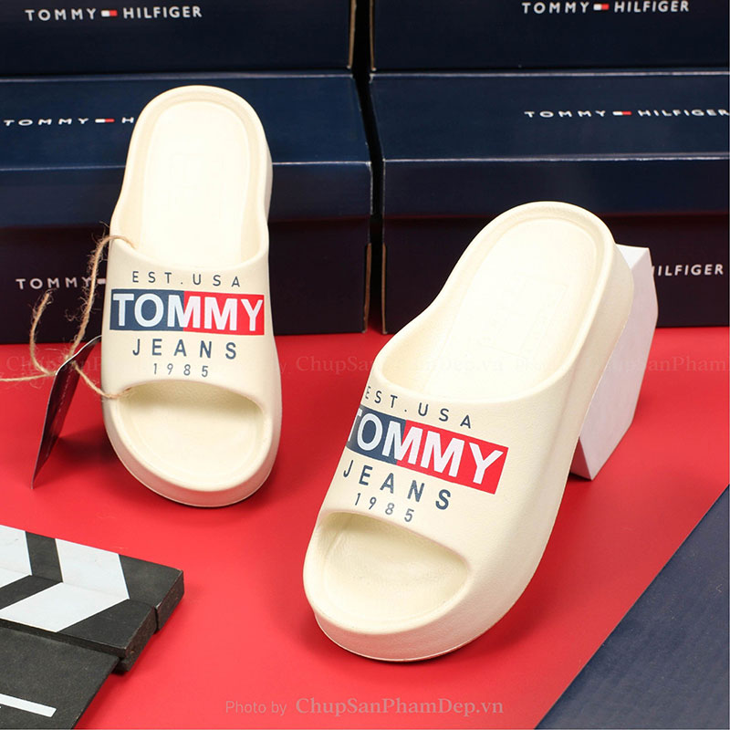 Dép Đúc Tommy 5 Cm Jeans Cao Cấp