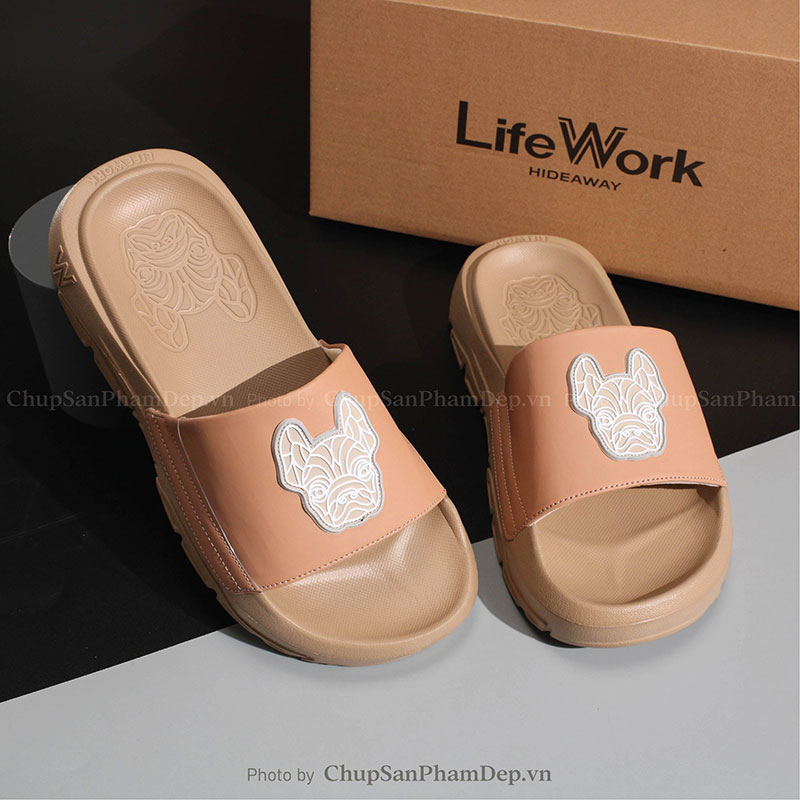 Dép Lifework Quai Màu Logo Trẻ Trung 