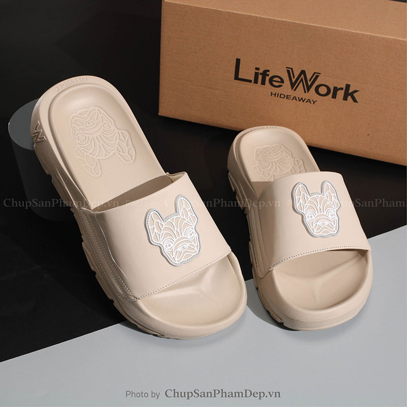 Dép Lifework Quai Màu Logo Trẻ Trung 