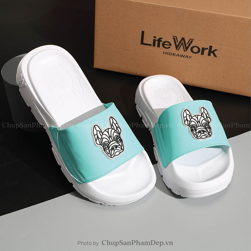 Dép Lifework Quai Màu Logo Trẻ Trung 