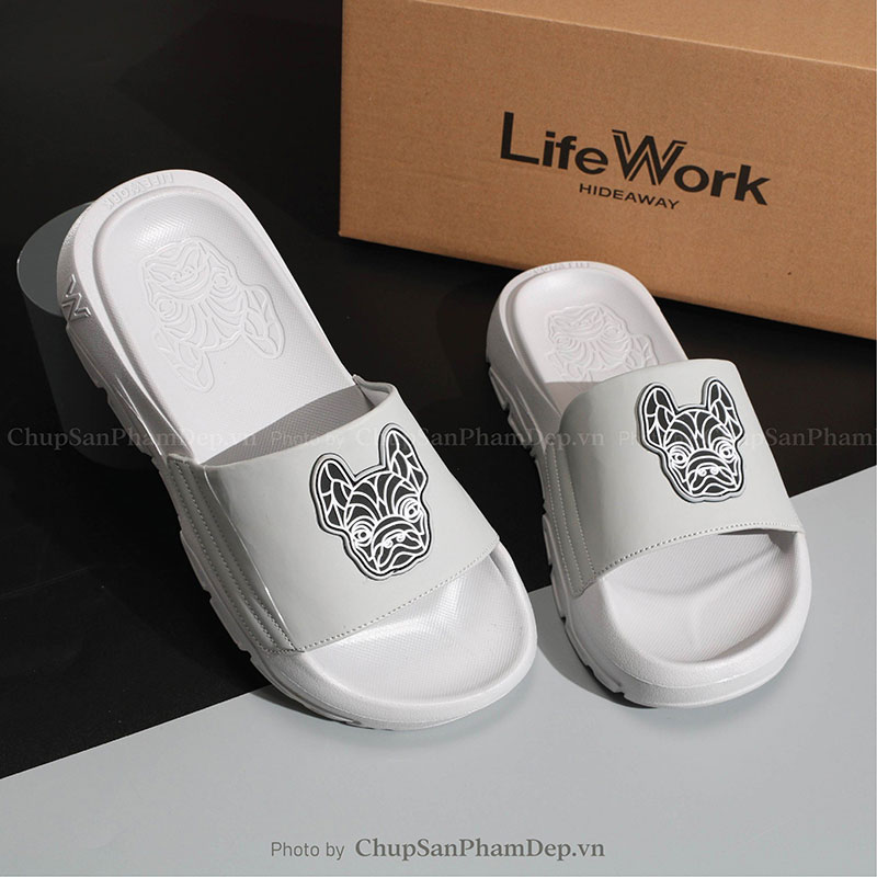 Dép Lifework Quai Màu Logo Trẻ Trung 