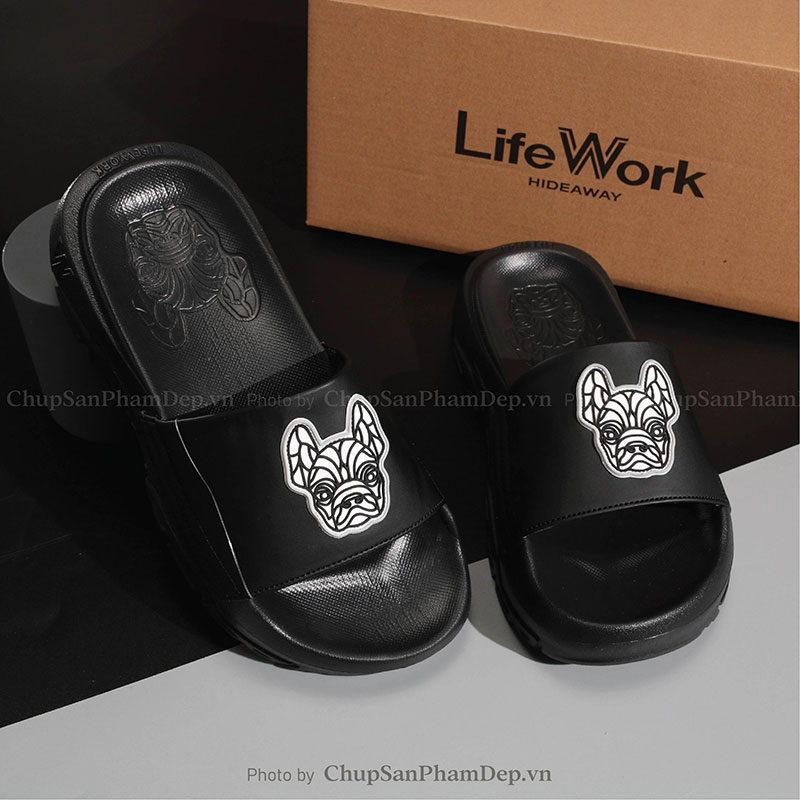 Dép Lifework Quai Màu Logo Trẻ Trung 