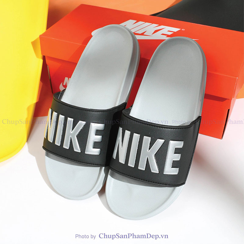 Dép Logo Nike Chữ Màu Hot Trend