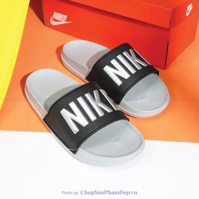 Dép Logo Nike Chữ Màu Hot Trend