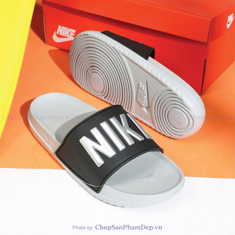 Dép Logo Nike Chữ Màu Hot Trend