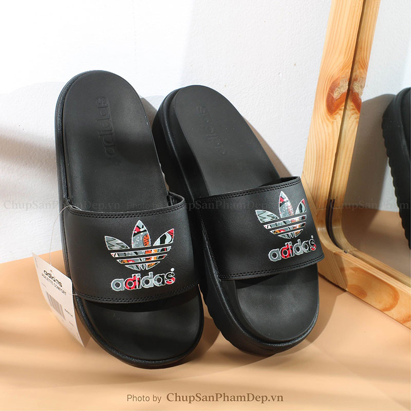 Dép Plus Platform Logo Họa Tiết Adidas Hot