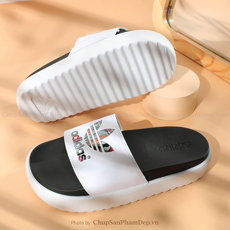 Dép Plus Platform Logo Họa Tiết Adidas Hot