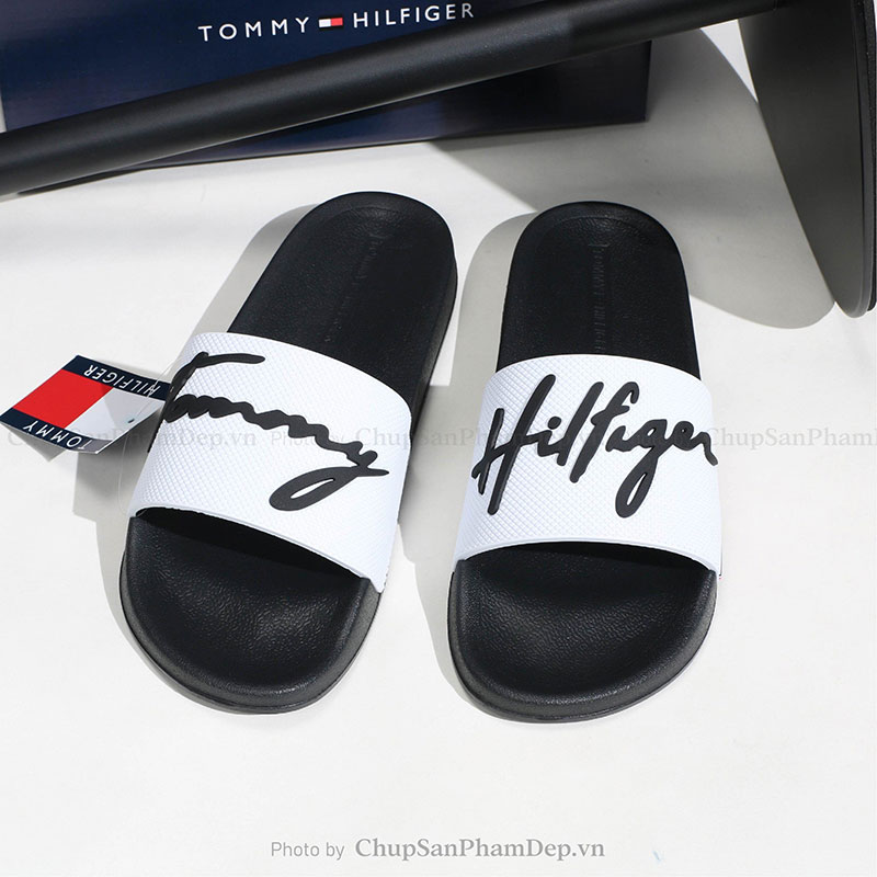 Dép Quai Ngang Tommy Hilfiger Chữ Ký To Hot Trend