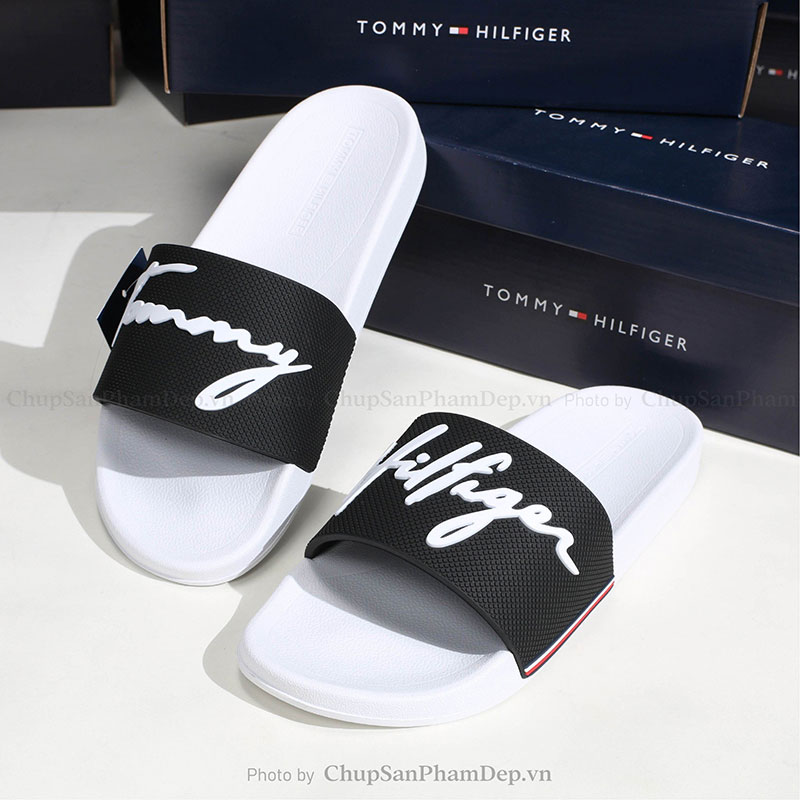 Dép Quai Ngang Tommy Hilfiger Chữ Ký To Hot Trend