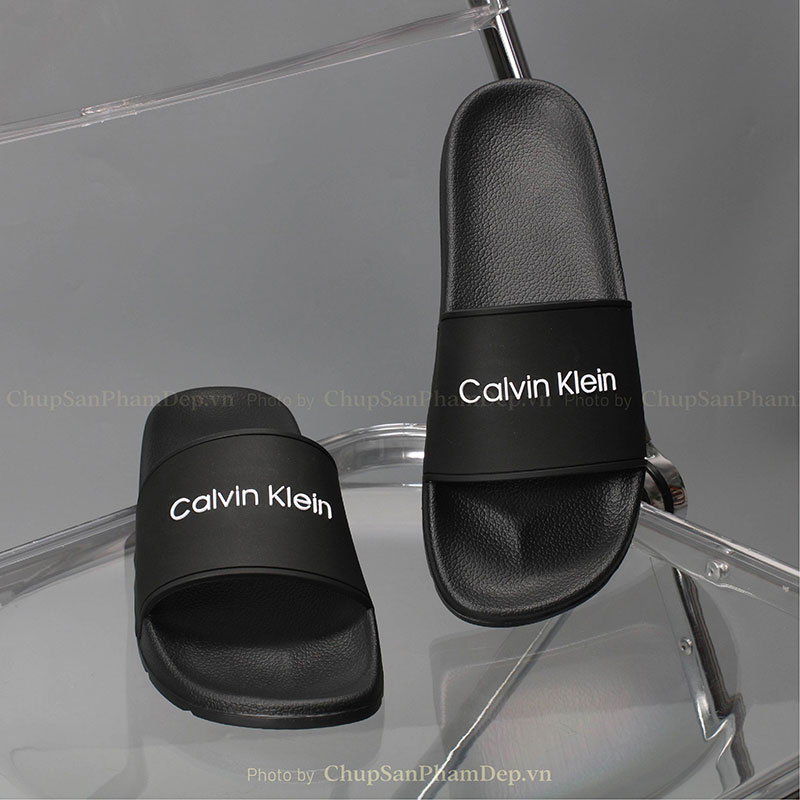 Dép Quai Ngang Trơn Chữ Calvin Klein Sang Trọng