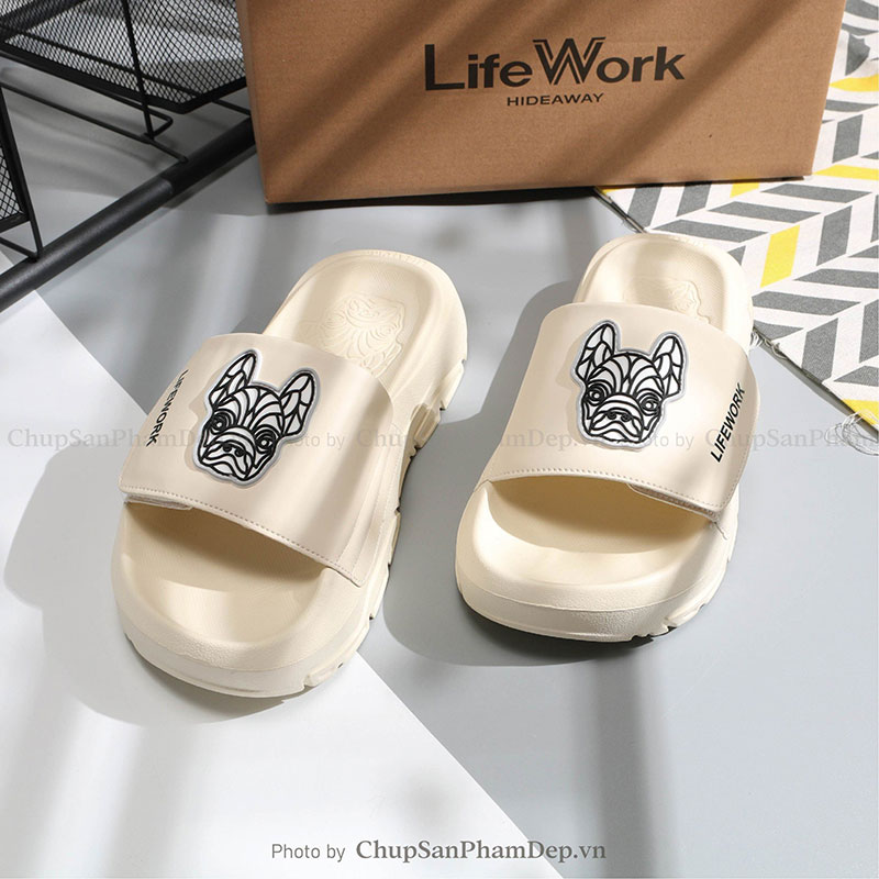 Dép Quai Xé Lifework Logo Nổi Siêu Hot 