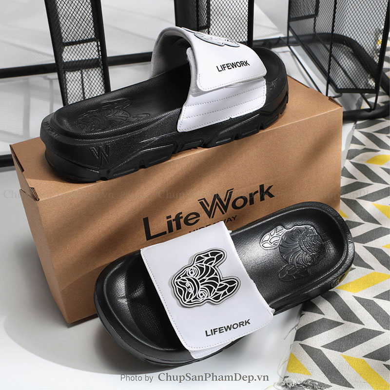 Dép Quai Xé Lifework Logo Nổi Siêu Hot 