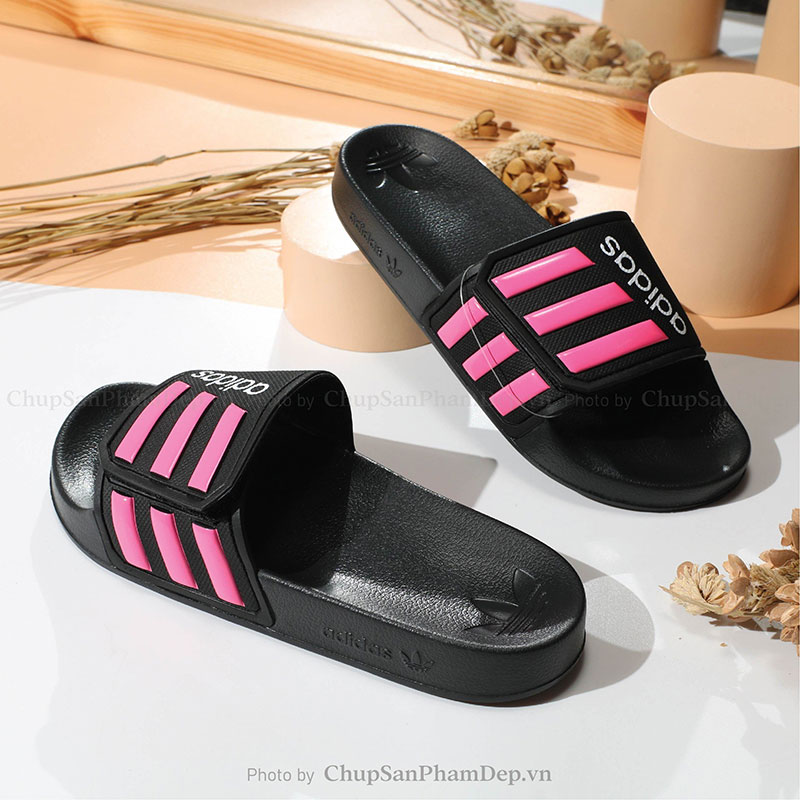 Dép Quai Xé Logo Chữ Adidas 3 Sọc Siêu Hot