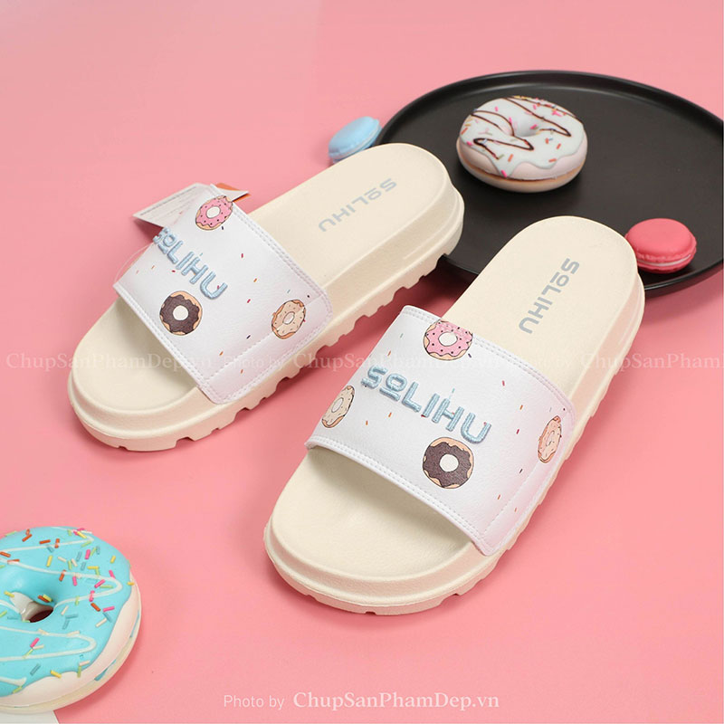 Dép Solihu Donut Đế Màu Hot Trend