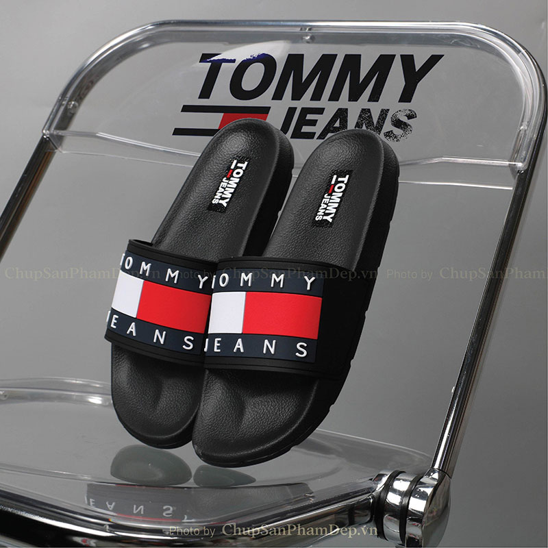 Dép Tommy Logo Jean Đế Màu Siêu Cấp