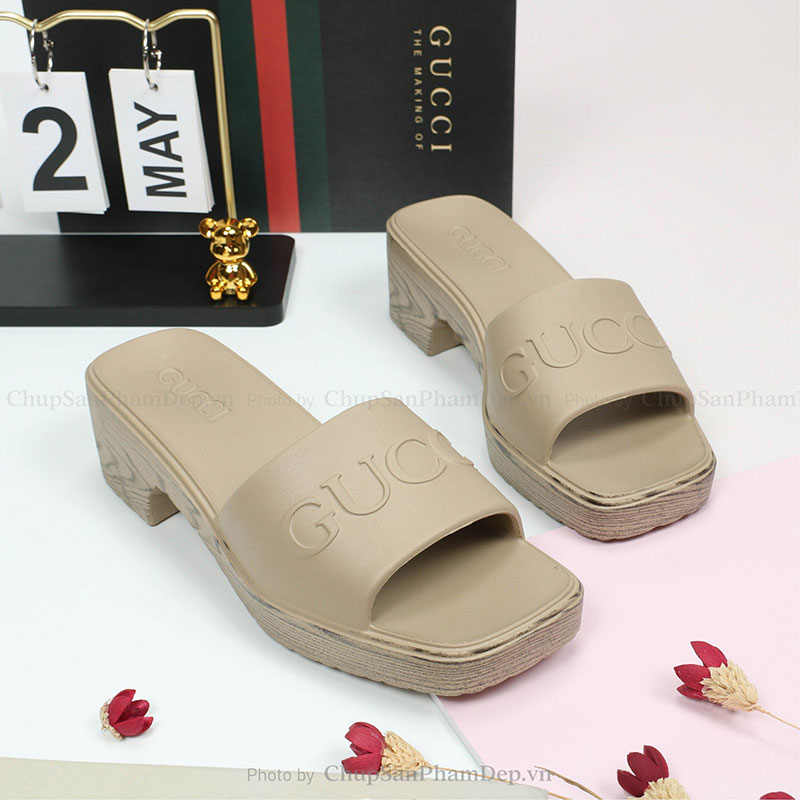 Đúc 6P Gucci Đế Vân Gỗ Sang Trọng Cao Cấp