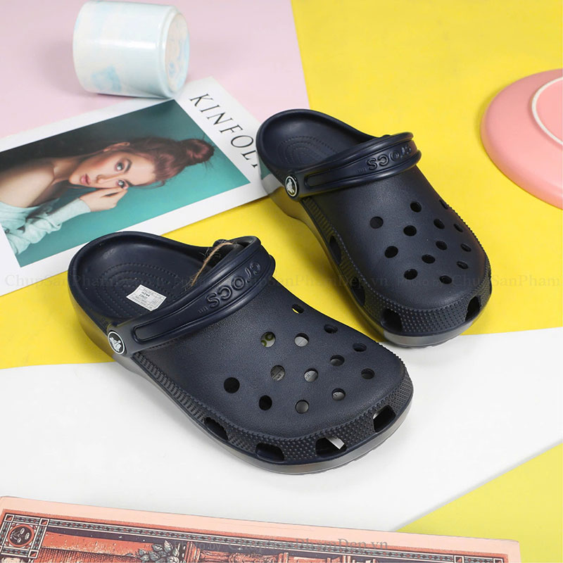 Sục Crocs 4P Đế Loang Màu 3D Cá Tính