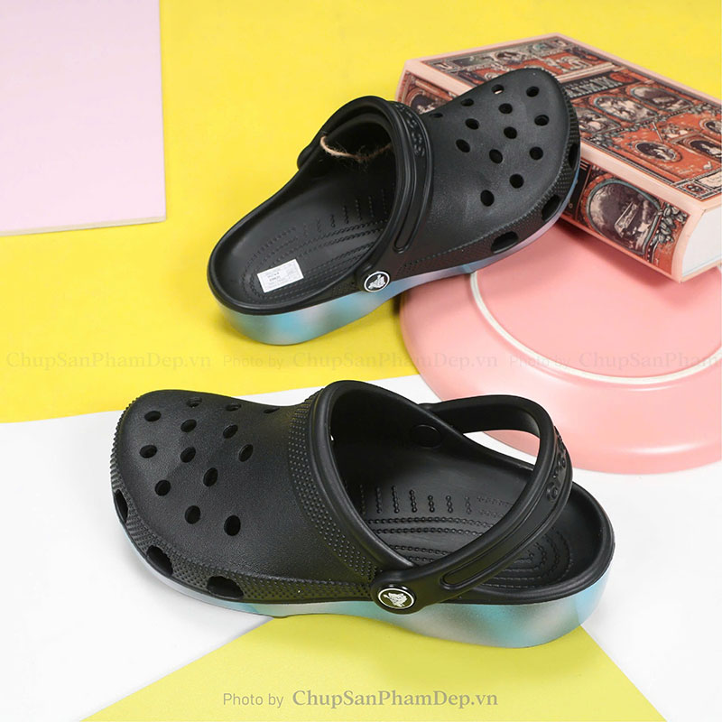 Sục Crocs 4P Đế Loang Màu 3D Cá Tính