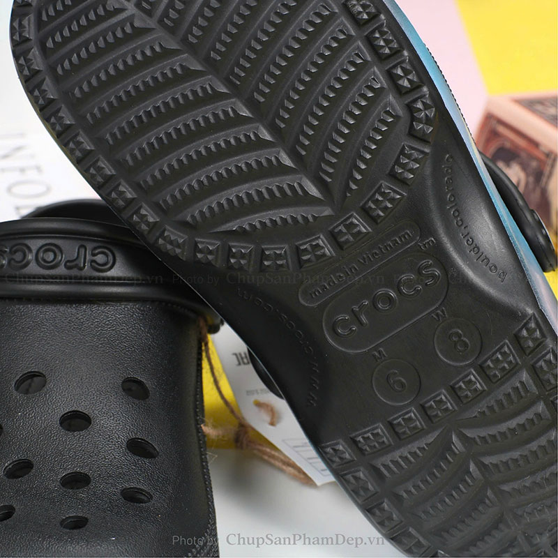 Sục Crocs 4P Đế Loang Màu 3D Cá Tính