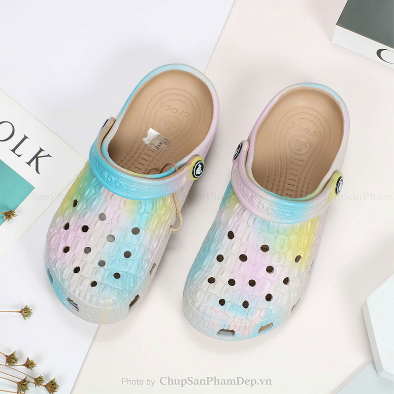 Sục Crocs Phối Loang Màu Siêu Hot