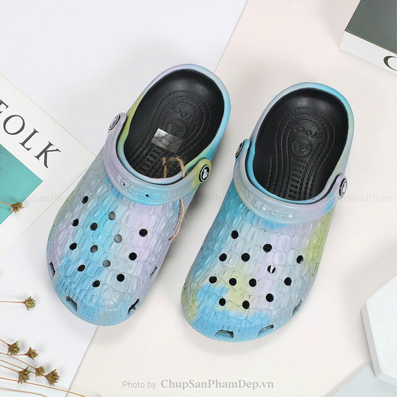 Sục Crocs Phối Loang Màu Siêu Hot