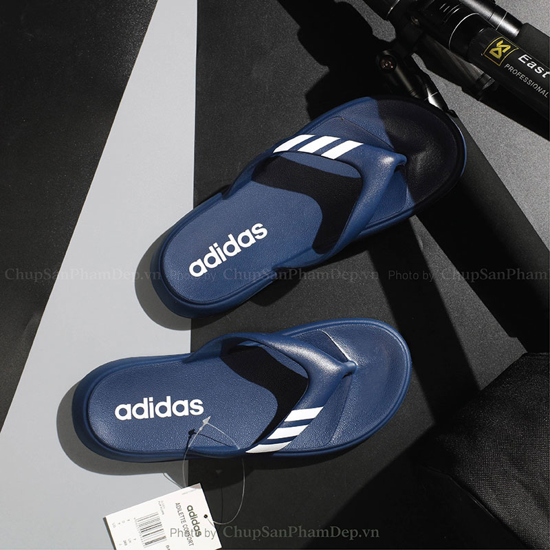 Dép Kẹp Đúc Adidas Quai Sọc Đơn Giản Phong Cách Thể Thao