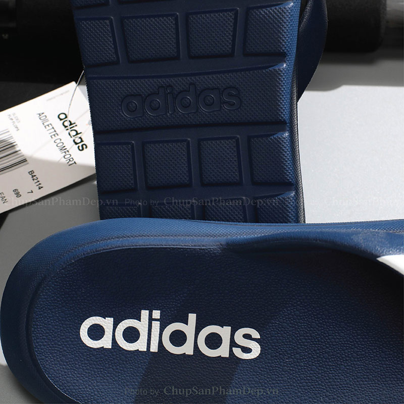 Dép Kẹp Đúc Adidas Quai Sọc Đơn Giản Phong Cách Thể Thao