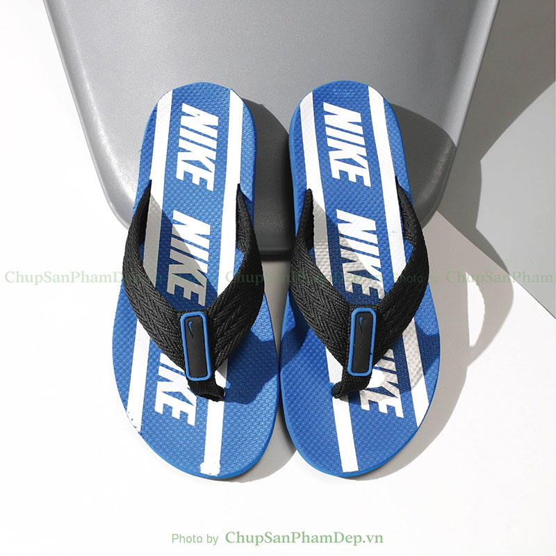 Dép Kẹp Logo Nike Đế Sọc Chữ Thể Thao