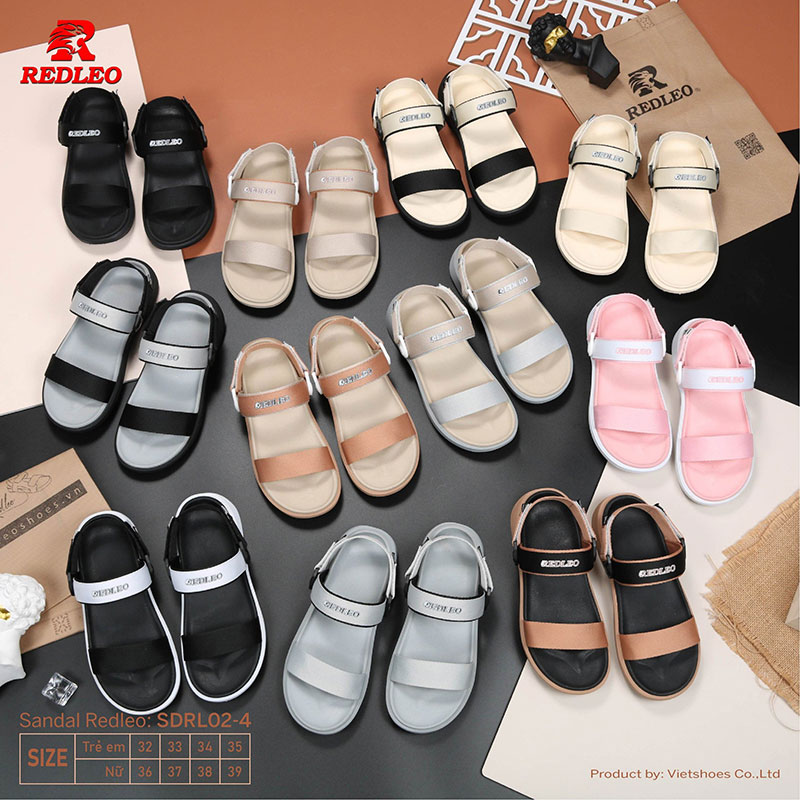 Giày Sandal 2 Quai Màu Redleo Năng Động