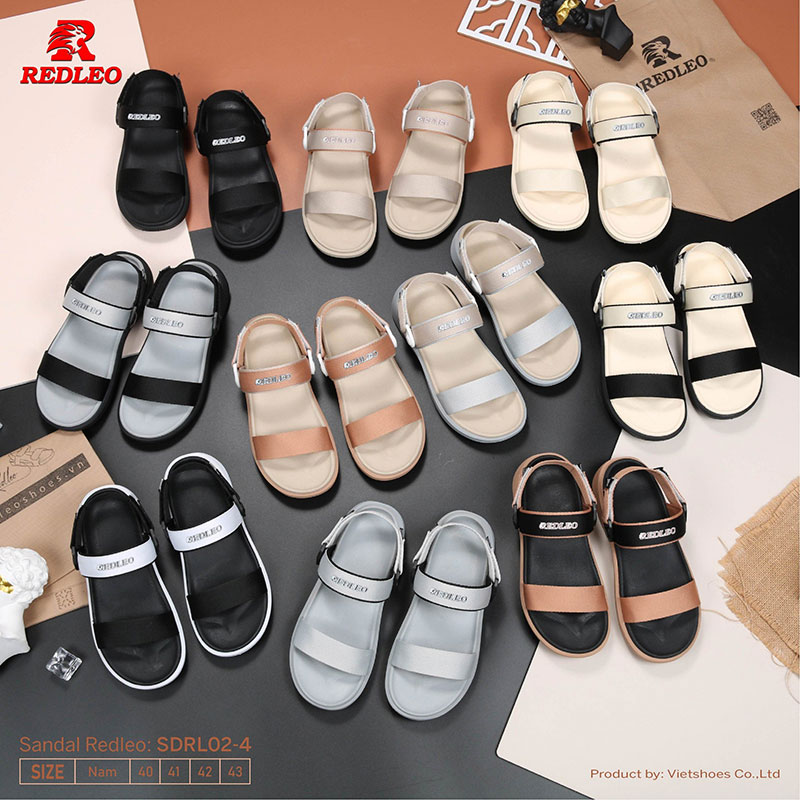 Giày Sandal 2 Quai Màu Redleo Năng Động