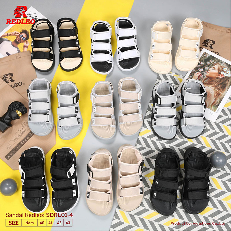 Giày Sandal 3 Quai Phối Khóa Cao Cấp