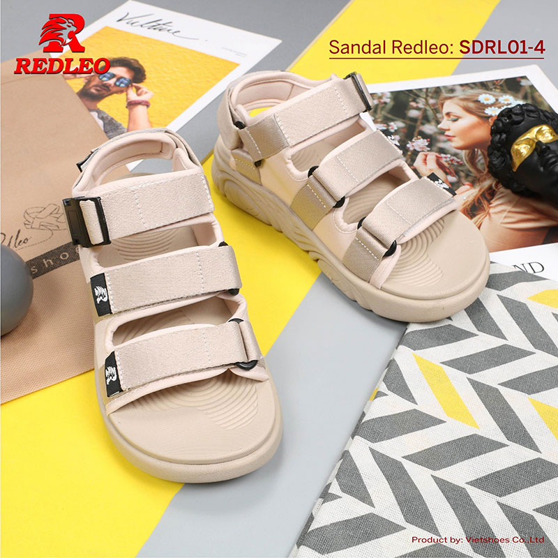 Giày Sandal 3 Quai Phối Khóa Cao Cấp