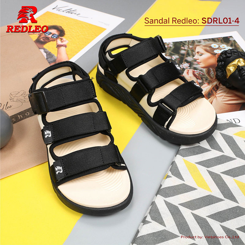 Giày Sandal 3 Quai Phối Khóa Cao Cấp