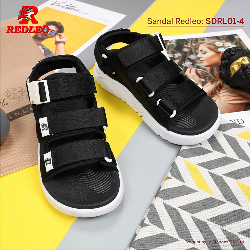 Giày Sandal 3 Quai Phối Khóa Cao Cấp