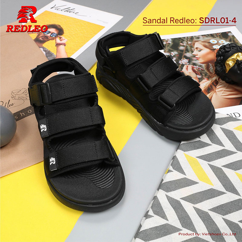 Giày Sandal 3 Quai Phối Khóa Cao Cấp