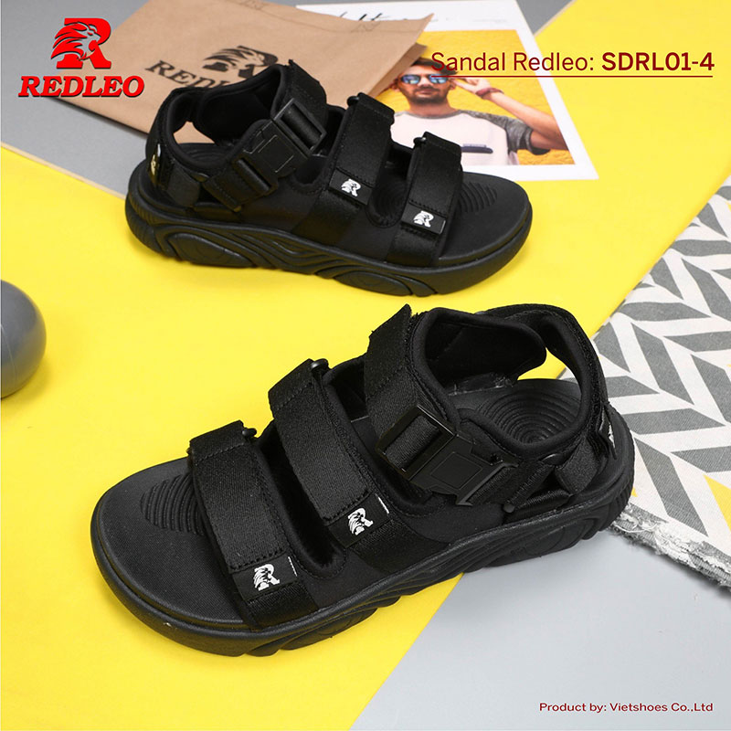 Giày Sandal 3 Quai Phối Khóa Cao Cấp